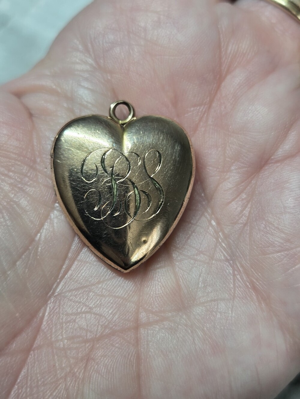 Vintage Gold Filled Heart Locket Pendant